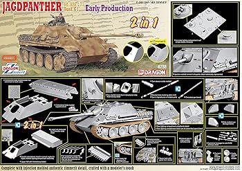 １／35ドイツ軍ヤクトパンサー駆逐戦車プラモデル完成品 1/35 ドイツ駆逐戦車 ヤークトパンサー （後期型）: スケール